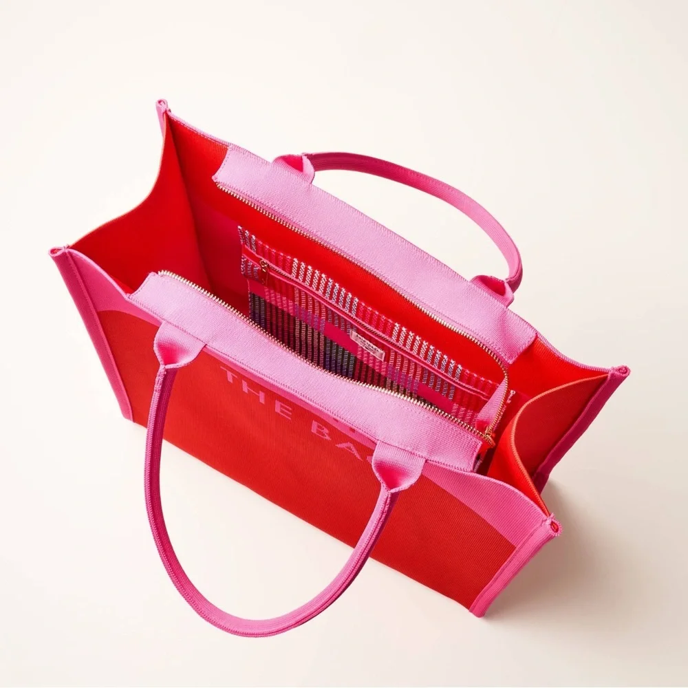 ♠️❤️kate spade new york x Target Pink/Red Colorblock Knit Tote Bag